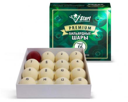 Комплект шаров для русской пирамиды Start Billiards Premium 68 мм 797402