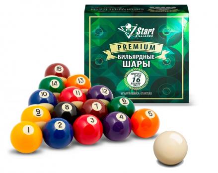 Комплект шаров для пула Start Billiards Premium 57,2 мм 797406