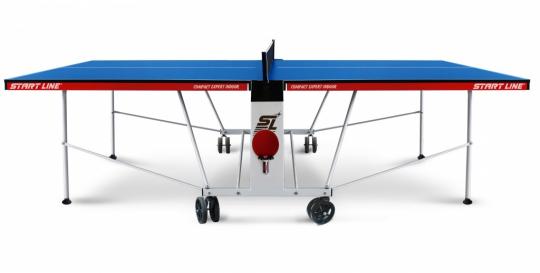 Теннисный стол Start Line Compact Expert Indoor blue с комплектом аксессуаров