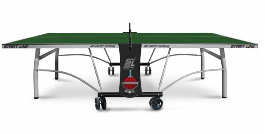 Теннисный стол Start Line Top Expert Outdoor green, всепогодный с комплектом аксессуаров