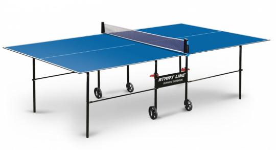Теннисный стол Start Lime Olympic Outdoor blue с комплектом аксессуаров