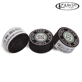 Наклейка для кия Kamui Black 14мм Super Soft 1шт.