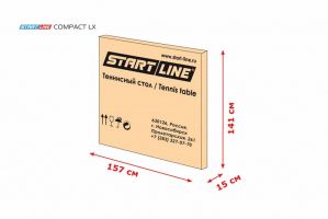 Теннисный стол START LINE COMPACT LX Blue c сеткой и комплектом аксессуаров