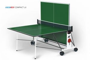 Теннисный стол START LINE COMPACT LX  Green c сеткой и комплектом аксессуаров