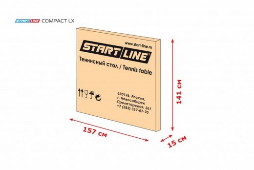 Теннисный стол START LINE COMPACT LX  Green c сеткой и комплектом аксессуаров