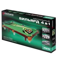 Бильярдный стол Fortuna Пул 3фт 4 в 1 с комплектом аксессуаров