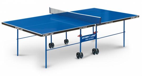 Теннисный стол Start Line Game Outdoor, всепогодный, с комплектом аксессуаров