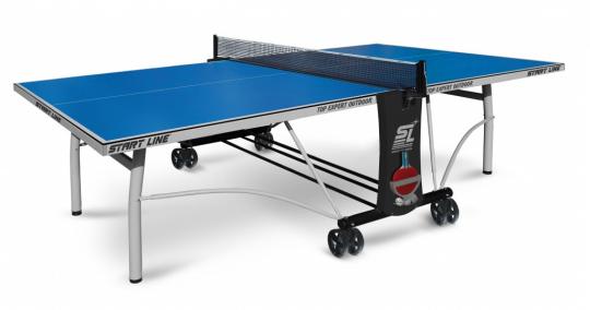 Теннисный стол Start Line Top Expert Outdoor blue, всепогодный с комплектом аксессуаров