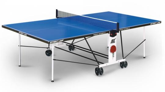 Теннисный стол Start Line Compact Outdoor LX, всепогодный с комплектом аксессуаров