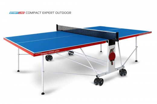 Теннисный стол Compact EXPERT Outdoor 6 Синий с комплектом аксессуаров